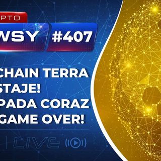 Krypto Newsy Live #407 | 12.05.2022 | Blockchain Terra staje! Luna spada coraz niżej! Game Over! Bitcoin odrabia straty, $30k blisko!