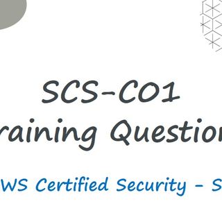 AWS Certified Security-Specialty SCS-C01 Dumps