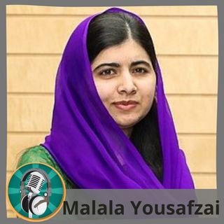 Adrián Moya con Malala Yousafzai