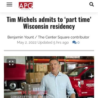 Did Rebecca Kleefischs Camp Drop a Story about Tim Michels not Living in Wisconsin?
