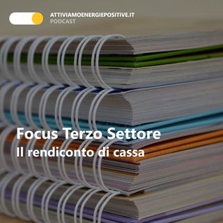 Terzo settore: rendiconto di cassa