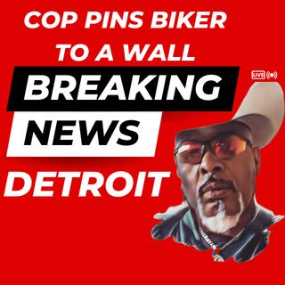 Cops Pin Biker to a Wall