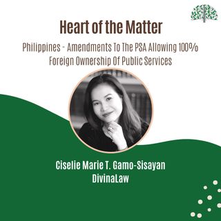 Philippines - Amendments To The PSA Allowing 100% Foreign Ownership Of Public Services