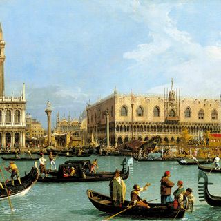Ingresso alla Basilica di Venezia Canaletto