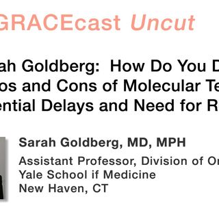 Dr. Sarah Goldberg: How Do You Discuss the Pros and Cons of Molecular Testing, with Potential Delays and Need for Rebiopsy?