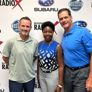 Angelia White with ALW Tax & Financial Services and Jake Kimbel with (Un)Discovered Athlete