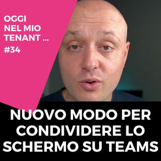 Nuova modalità di condivisione dello schermo su Teams