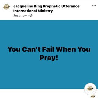 You can’t Fail When You Pray