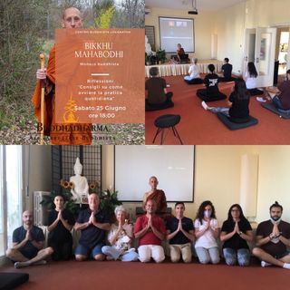 visita di Bikkhu Mahabodhi al Centro Buddhista Lokanatha