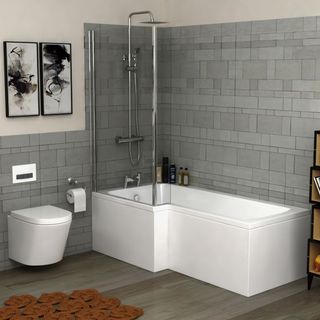 L Shaped Shower Bath is The Flexible Solution