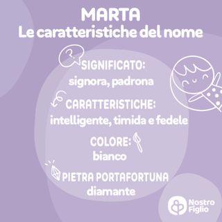 Marta, nome per bambina: origine significato e onomastico