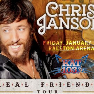 Chris Janson with Steve & Gina on Kat 103.7 10-30-19