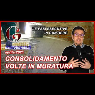 Consolidamento VOLTE a botte in MURATURA in centro storico - contributo ricostruzione post sisma