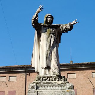 23 maggio 1875. Viene inaugurata la statua di Girolamo Savonarola