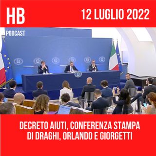 Draghi in Conferenza stampa con Orlando e Giorgetti