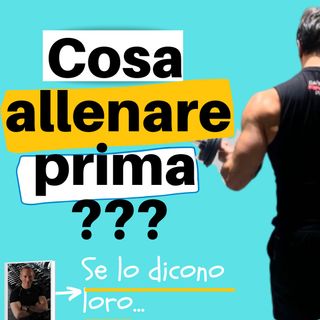 Cosa allenare prima? - muscoli grandi o piccoli?
