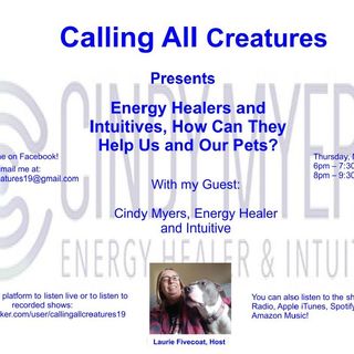 Calling All Creatures Presents Energy Healers and Intuitives, How Do They Help Us and Our Pets?