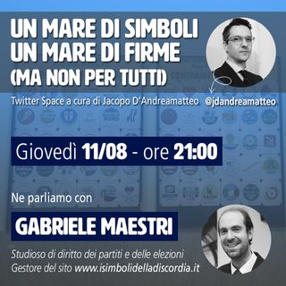 Un mare di simboli un mare di firme con Gabriele Maestri