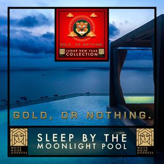 Sleep By The Moonlight Pool | Relaxing Night Music Ambience