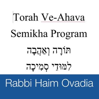 Semikha Shabbat 12: Pikuah Nefesh ch. 328