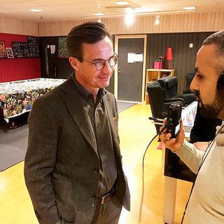 Moderatledaren Ulf Kristersson besökte Vivalla