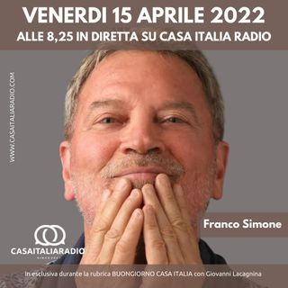 Franco Simone: “Canto le mie Opere  affinché  prevalgano Pace  e Amore”