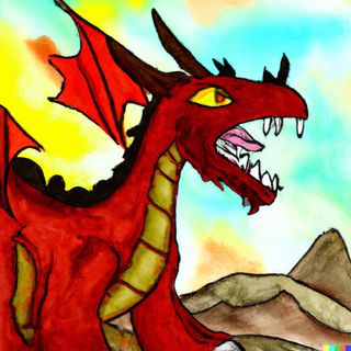 El dragón del volcán de la isla perdida