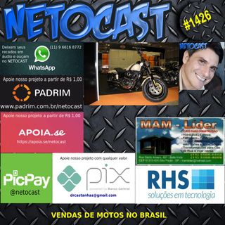 NETOCAST 1426 DE 26/05/2021 - VENDAS DE MOTOS NO BRASIL