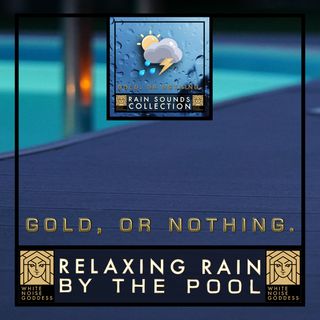 Relaxing Rain By The Pool | Rest & Relaxation | Night Ambience