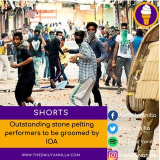 Outstanding stone pelting performers to be groomed by IOA