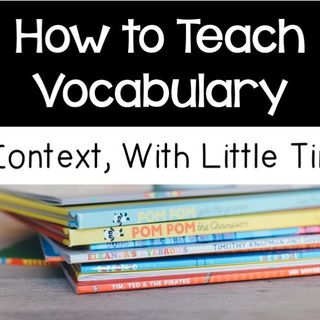 To teach vocabulary