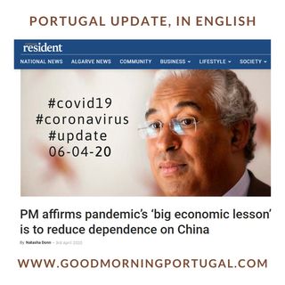 Covid19 Coronavirus Update 06-04-20 (For Portugal, in English)