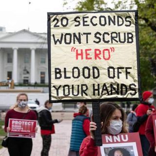 Nurses Protest Outside of White House for Life-Saving PPE in Fight Against COVID-19