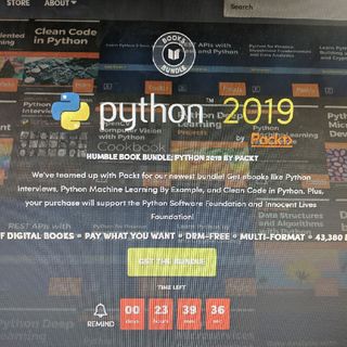 Humble Book Bundle: Python 2019 By Packt