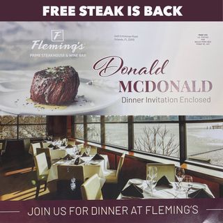 Free Steak Dinners are Back