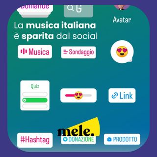 La musica italiana è sparita dai social