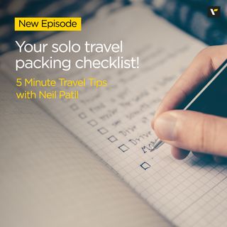 Your solo travel packing checklist!