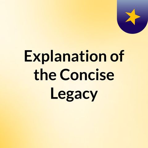 004 - Explanation Of The Concise Legacy - Faisal Ibn Abdul Qaadir Ibn Hassan