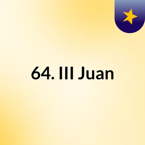 III Juan 01