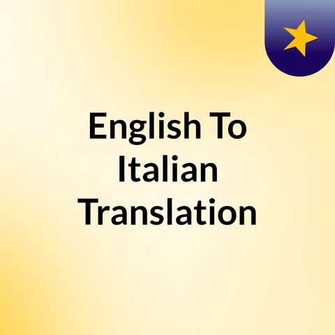 English To Italian