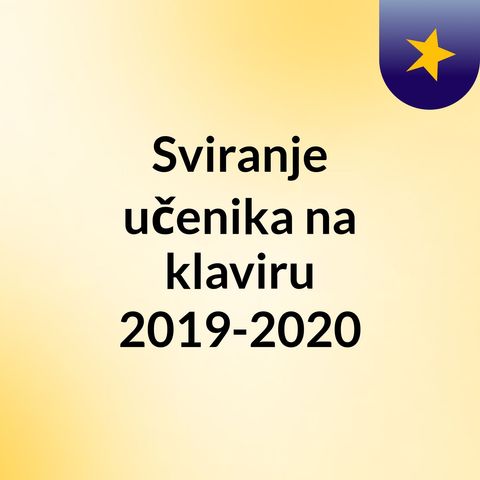 Jana Tripković V r - Švarc - Etida 19.5.2020