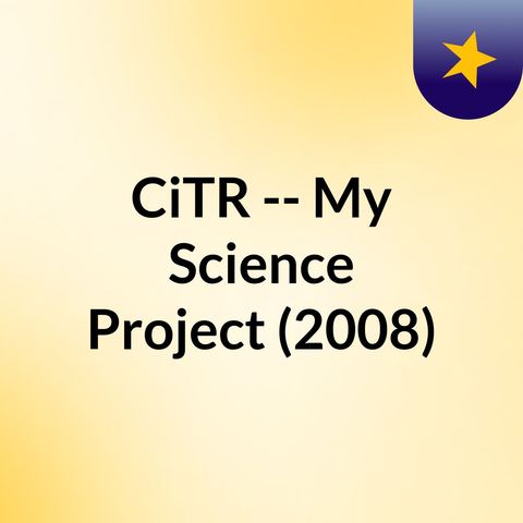 My Science Project 03-Apr-2008