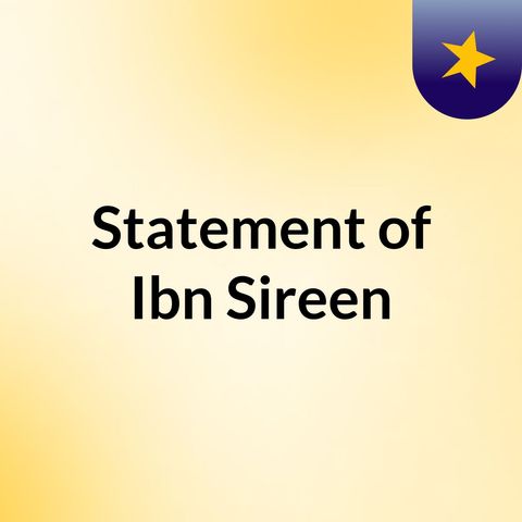 Ibn Sireen Nov 3rd