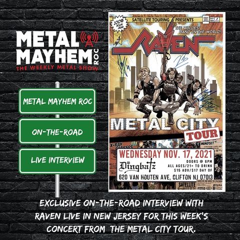 RAVEN- - Exclusive on location interview from heavy metal club Dingbatz in Clifton, New Jersey. Gallagher brothers talk new tour, old songs