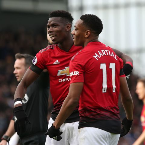 Pogba inspires Red Devils to top four place