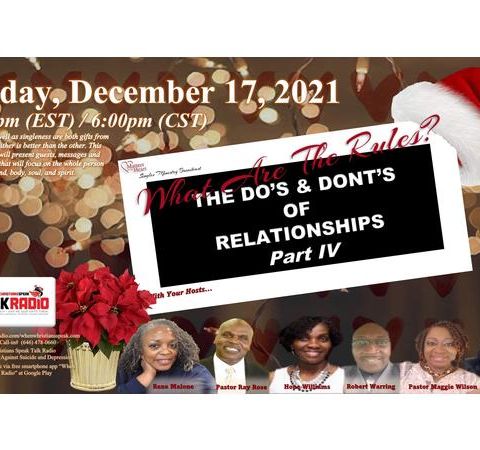 Matters Of The Heart:  Do’s and Dont’s of Relationship Panel Discussions pt 4