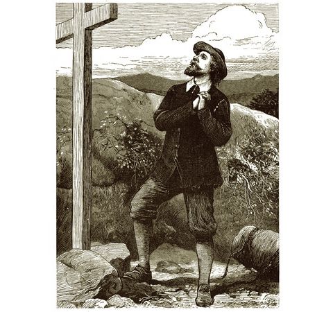 Pilgrim Progress #15 - Christian Loses His Burden At The Cross [B 497]