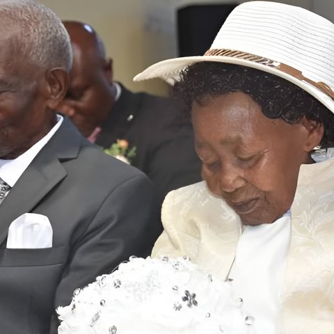 95-Year-Old Man Marries 90-Year-Old Sweetheart in Kenya