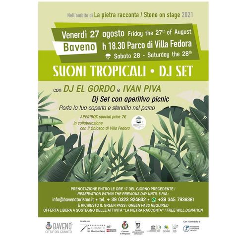 L'assessore alla Cultura del Comune di Baveno Emanuele Vitale presenta "Suoni tropicali"