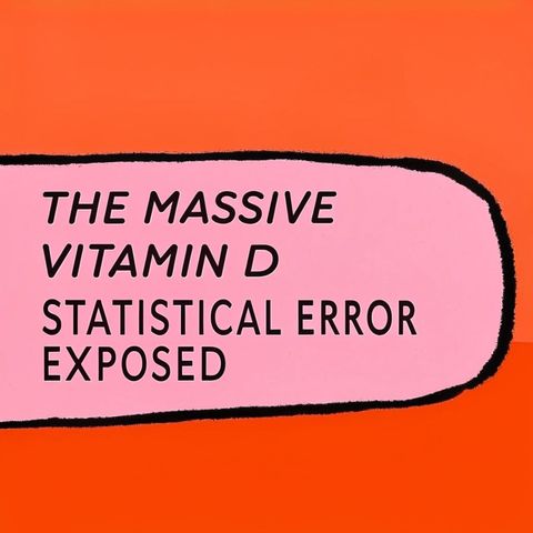 The Massive Vitamin D Statistical Error Exposed